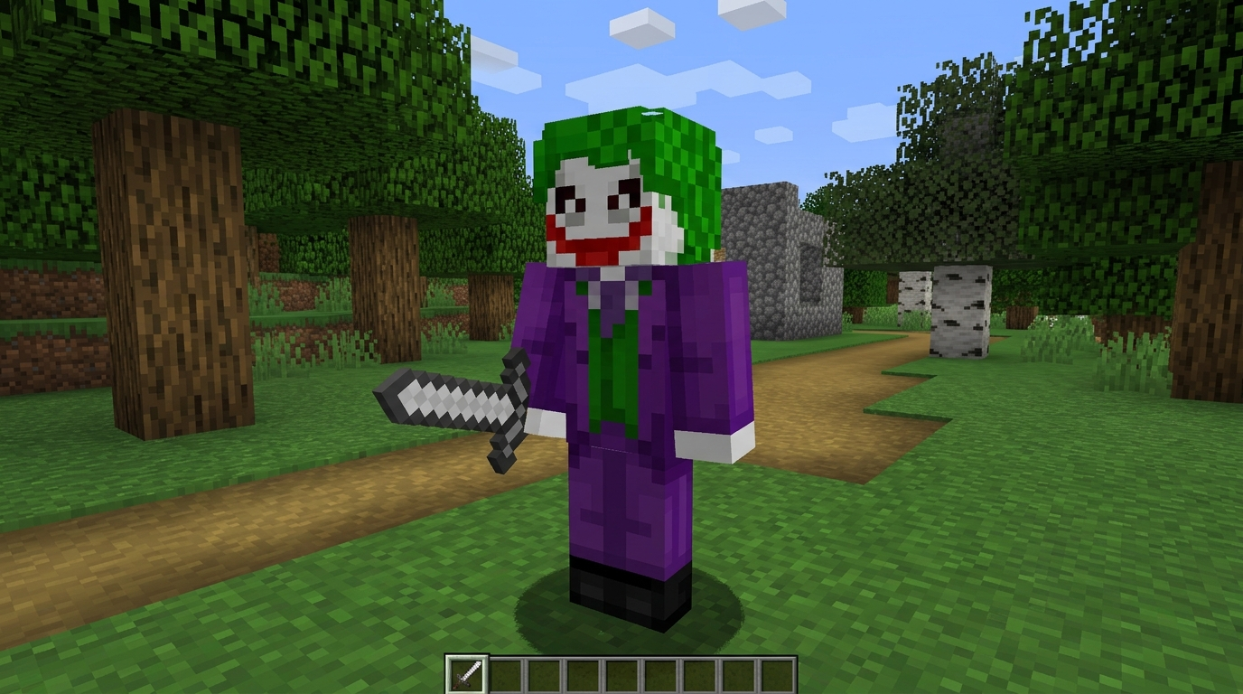 minecraft joker skin