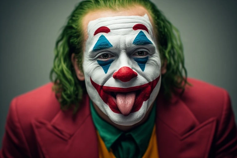 joker tongue meme